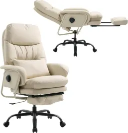 fotel-biurowy-rozkladany-160-z-podnozkiem-pu-bialy-hc4-flexispot-eko-skora