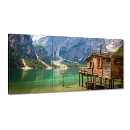 obrazy-120x60-drewniany-domek-w-gorach