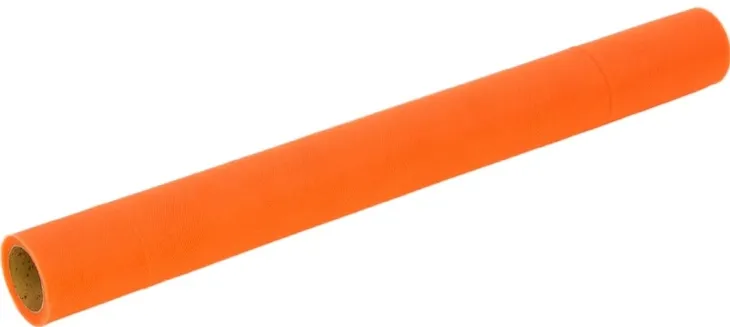 POMARAŃCZOWY TIUL DEKORACYJNY 50 CM NA ROLCE 9,1m DEKORACJA STÓŁ ŚLUB PARTY