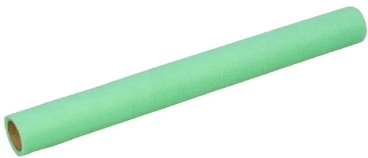 MIĘTOWY ZIELONY TIUL DEKORACYJNY 50 CM NA ROLCE 9,1m DEKORACJA NA STÓŁ ŚLUB