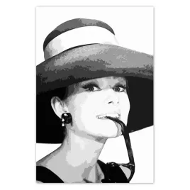 plakaty-80x120-hepburn-z-kapeluszem