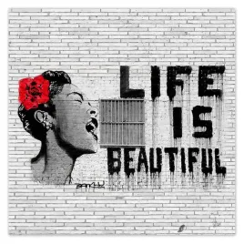 plakaty-50x50-banksy-life-is-beautiful