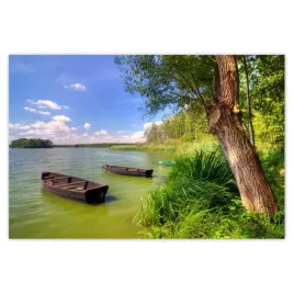 plakaty-60x40-lodki-wedkarskie-jezioro