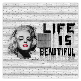 plakaty-50x50-banksy-life-is-beautiful
