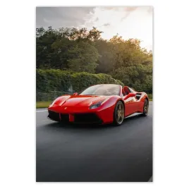plakaty-80x120-czerwone-ferrari-droga