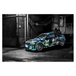 plakaty-60x40-turkusowe-bmw