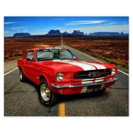 plakaty-50x40-ford-mustang-autostrada