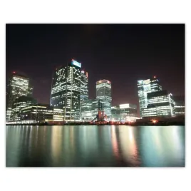 plakaty-50x40-oswietlone-wiezowce-w-londynie