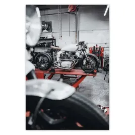 plakaty-40x60-yamaha-motocykl-garaz
