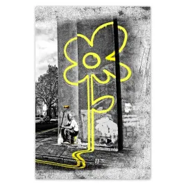 plakaty-40x60-banksy-zolty-kwiatek