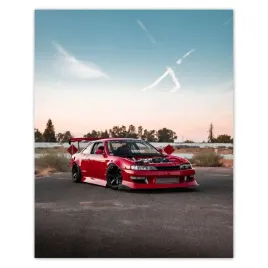 plakaty-40x50-sportowe-czerwone-auto