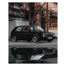 plakaty-40x50-czarny-vw-golf