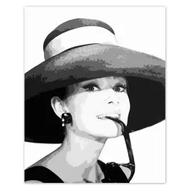plakaty-40x50-hepburn-z-kapeluszem