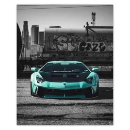 plakaty-40x50-turkusowe-lamborghini