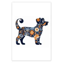 plakaty-80x120-piesek-florek-nowoczesny-motyw-florystyczny-kwiaty