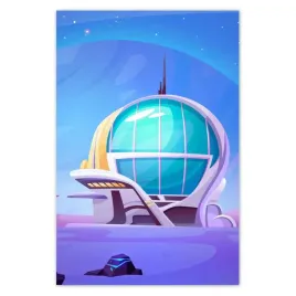 plakaty-80x120-kosmiczne-miasto-na-obcej-planecie