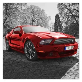 plakaty-50x50-czerwony-ford-mustang-usa