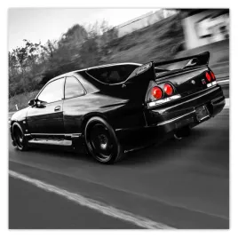 plakaty-70x70-czarny-nissan-gtr-sport