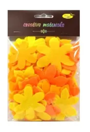 kwiatki-z-filcu-tonacja-zolto-pomaranczowa-60szt