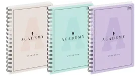 kolozeszyt-a5-100k-kratka-academy-pastel-5szt