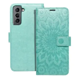 kabura-mezzo-book-do-samsung-s21-mandala-zielony
