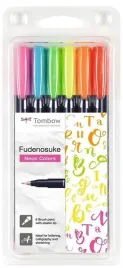 flamastry-brush-pen-fudenosuke-6-kolorow