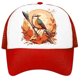 czapka-z-daszkiem-trucker-z-siatka-kolorowy-ptak-na-galezi-one-size