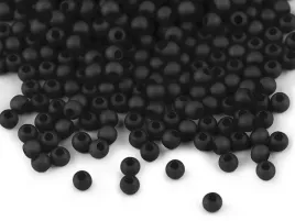 kule-plastik-matowe-czarne-4mm-100szt