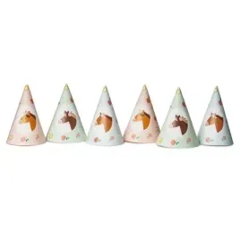 czapeczki-konie-16cm-6szt