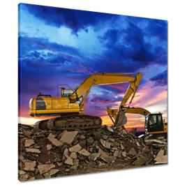 obrazy-60x60-koparki-budowlane-budowa