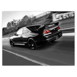 plakaty-40x30-czarny-nissan-gtr-sport