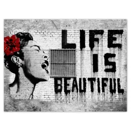 plakaty-40x30-banksy-life-is-beautiful