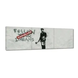 obrazy-150x50-banksy-follow-your-dreams