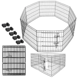 kojec-dla-zwierzat-wybieg-klatka-dla-psa-155x76-cm-metalowa-czarna