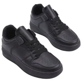 czarne-buty-sportowe-damskie-zwiazane-klasyczne-buty-plaskie-wygodne