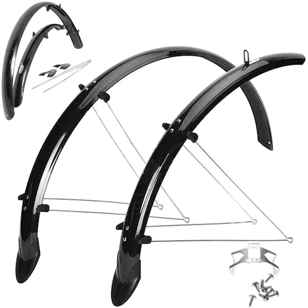 Orion błotniki rowerowe 28” czarne 58mm chlapacze na wsporniki pełne winyl
