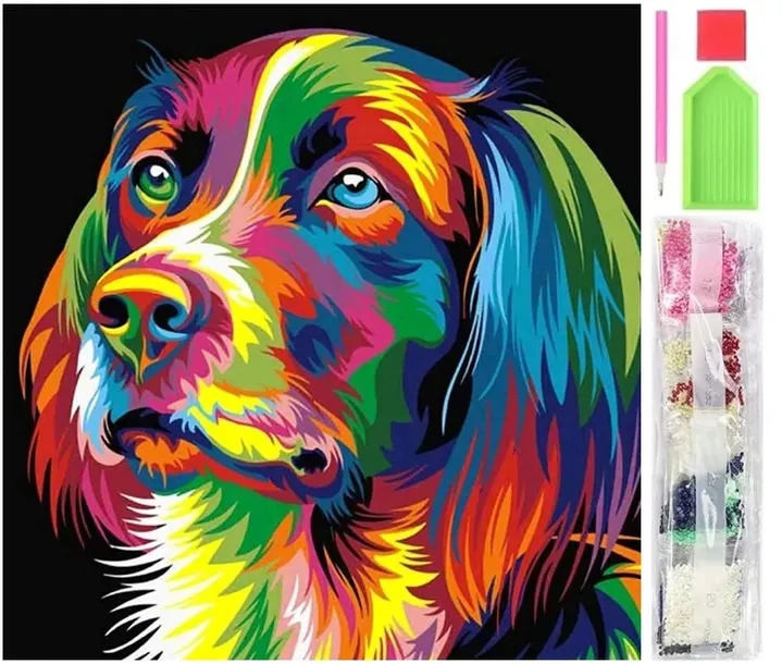 Haft diamentowy 5D pies mozaika zestaw piesek Cocker Spaniel
