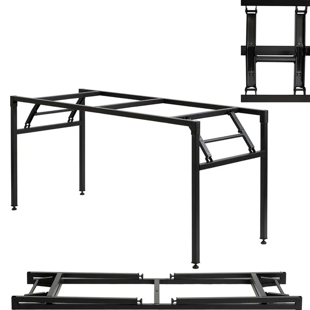 STELAŻ METALOWY SKŁADANY ROZKŁADANY PODSTAWA STOŁU STOLIKA 160x60cm LOFT