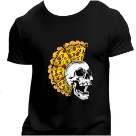 koszulka-meska-czarna-nadruk-czaszka-z-pizza-5xl