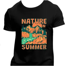 koszulka-meska-czarna-nadruk-nature-in-summer-4xl