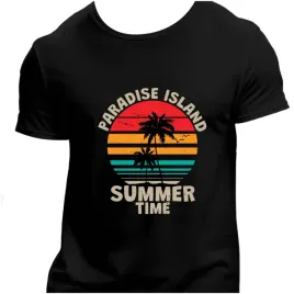 koszulka-meska-czarna-nadruk-paradise-island-3xl