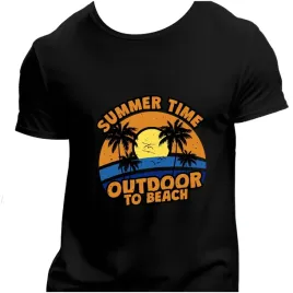 koszulka-meska-czarna-nadruk-summer-time-3xl