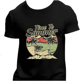 koszulka-meska-czarna-nadruk-time-to-summer-3xl