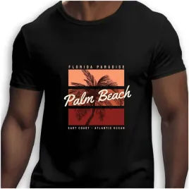 koszulka-meska-czarna-nadruk-palm-beach-4xl
