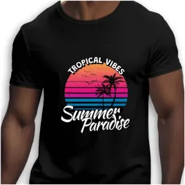 koszulka-meska-czarna-nadruk-tropical-vibes-summer-paradise-3xl
