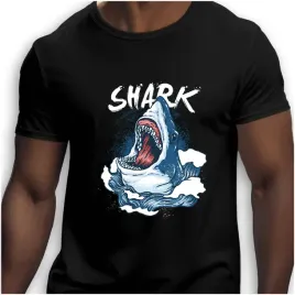 koszulka-meska-czarna-nadruk-shark-5xl