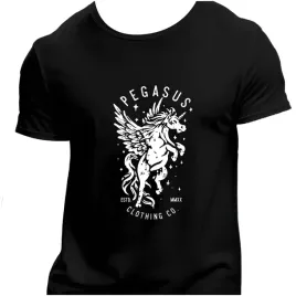 koszulka-meska-czarna-nadruk-pegasus-3xl