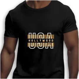 koszulka-meska-czarna-nadruk-usa-hollywood-5xl