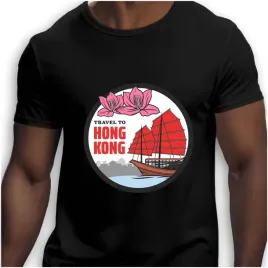 koszulka-meska-czarna-nadruk-travel-to-hong-kong-4xl