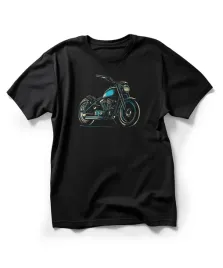 koszulka-meska-czarna-nadruk-motocykl-rozmiar-xl